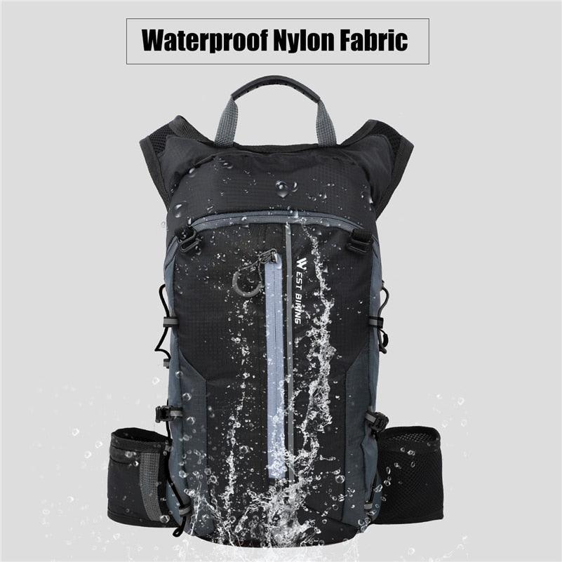 WEST BIKING 10L Ultralight Cycling Backpack - 280g Breathable Bicycle Bag - Water Repellent Nylon Sport Daypack for MTB, Climbing &amp; Hiking