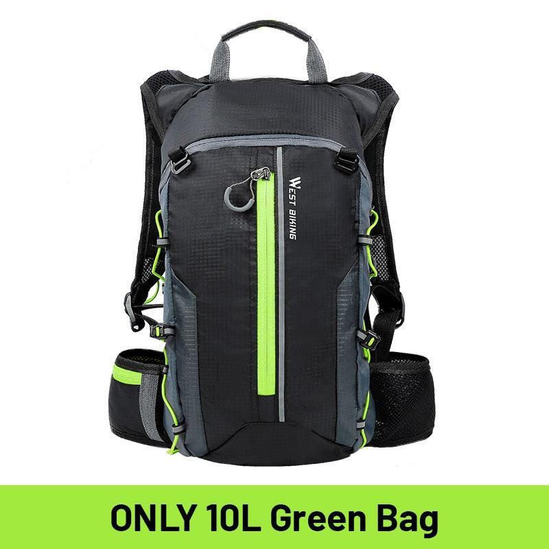 WEST BIKING 10L Ultralight Cycling Backpack - 280g Breathable Bicycle Bag - Water Repellent Nylon Sport Daypack for MTB, Climbing &amp; Hiking