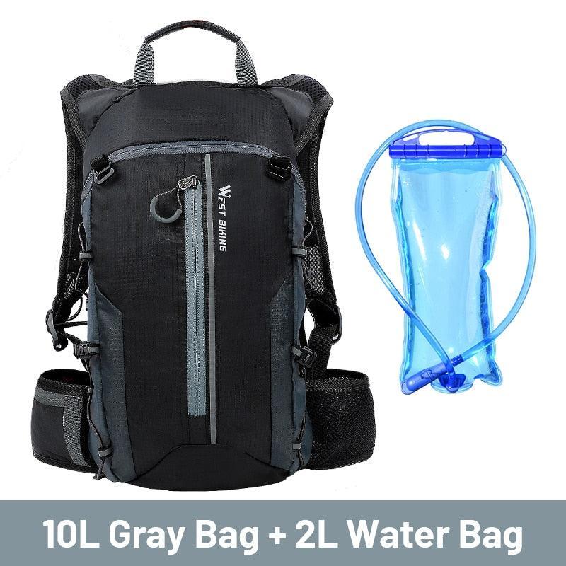 WEST BIKING 10L Ultralight Cycling Backpack - 280g Breathable Bicycle Bag - Water Repellent Nylon Sport Daypack for MTB, Climbing &amp; Hiking
