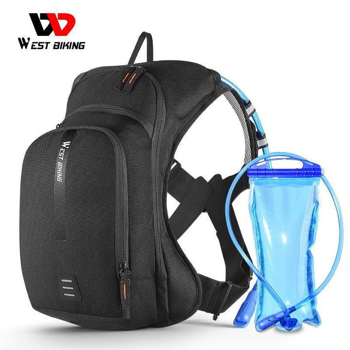 WEST BIKING 10L Professional Cycling Hydration Backpack - 100% Bounce-Free X-Strap System - Ultralight 390g MTB Road Bike Bag with Hose Clamp