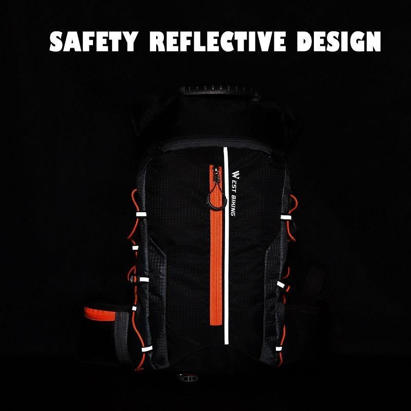 WEST BIKING 10L Ultralight Cycling Backpack - 280g Foldable Packable Daypack - Water Repellent Nylon Sport Bag for Hiking &amp; Travel