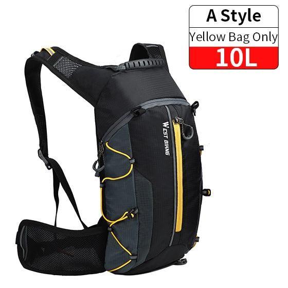 WEST BIKING 10L Ultralight Cycling Backpack - 280g Foldable Packable Daypack - Water Repellent Nylon Sport Bag for Hiking &amp; Travel