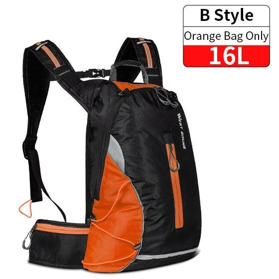 WEST BIKING 10L Ultralight Cycling Backpack - 280g Foldable Packable Daypack - Water Repellent Nylon Sport Bag for Hiking &amp; Travel