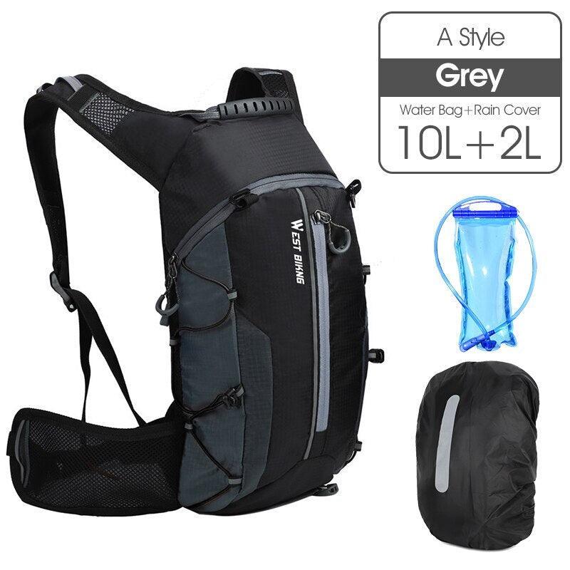 WEST BIKING 10L Ultralight Cycling Backpack - 280g Foldable Packable Daypack - Water Repellent Nylon Sport Bag for Hiking &amp; Travel