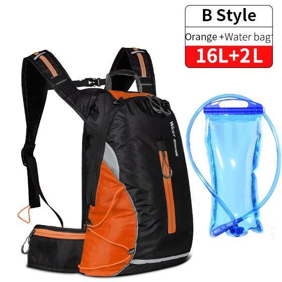 WEST BIKING 10L Ultralight Cycling Backpack - 280g Foldable Packable Daypack - Water Repellent Nylon Sport Bag for Hiking &amp; Travel