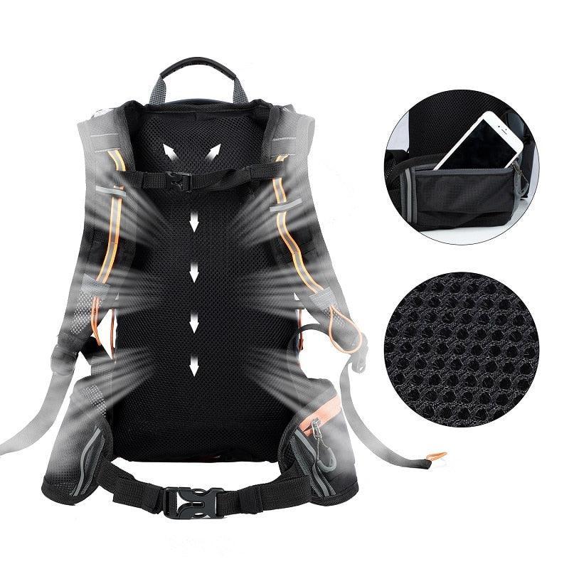 WEST BIKING 10L Ultralight Cycling Backpack - 280g Foldable Packable Daypack - Water Repellent Nylon Sport Bag for Hiking &amp; Travel