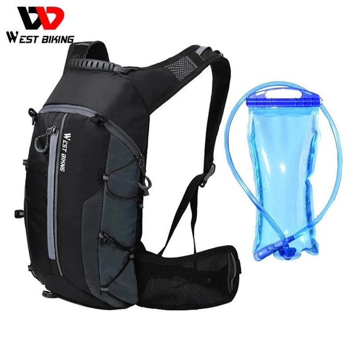 WEST BIKING 10L/15L Ultralight Cycling Backpack - 280g Water Repellent Nylon - Breathable MTB Hydration Bag with Rain Cover - For Hiking &amp; Climbing