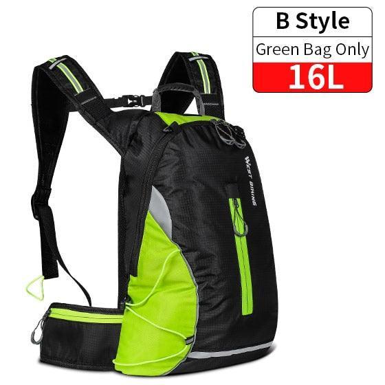 WEST BIKING 10L/15L Ultralight Cycling Backpack - 280g Water Repellent Nylon - Breathable MTB Hydration Bag with Rain Cover - For Hiking &amp; Climbing