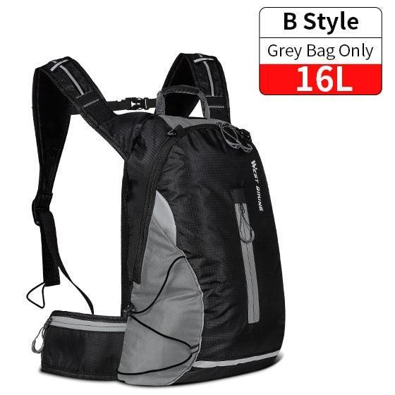 WEST BIKING 10L/15L Ultralight Cycling Backpack - 280g Water Repellent Nylon - Breathable MTB Hydration Bag with Rain Cover - For Hiking &amp; Climbing