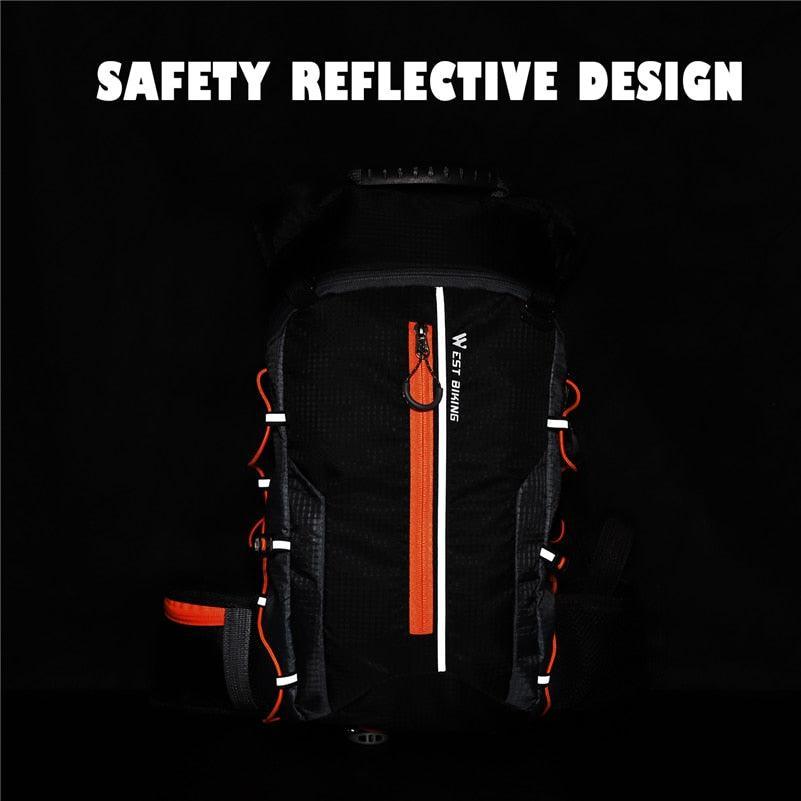 WEST BIKING 10L/16L Ultralight Cycling Backpack - 0.28kg Foldable Waterproof Daypack - Hydration Compatible &amp; Helmet Buckle for MTB &amp; Road Bike