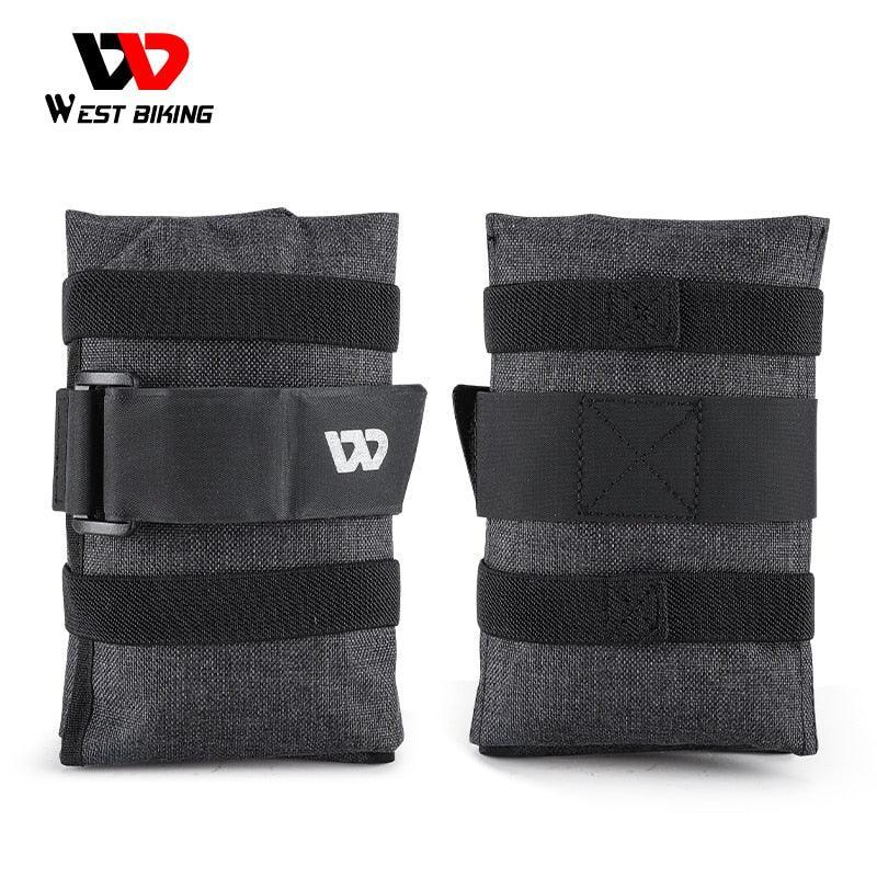 WEST BIKING Foldable Bike Saddle Bag - Lightweight YP0707304 Tool Pouch - Water-Resistant Under Seat Storage for MTB &amp; Road Bikes