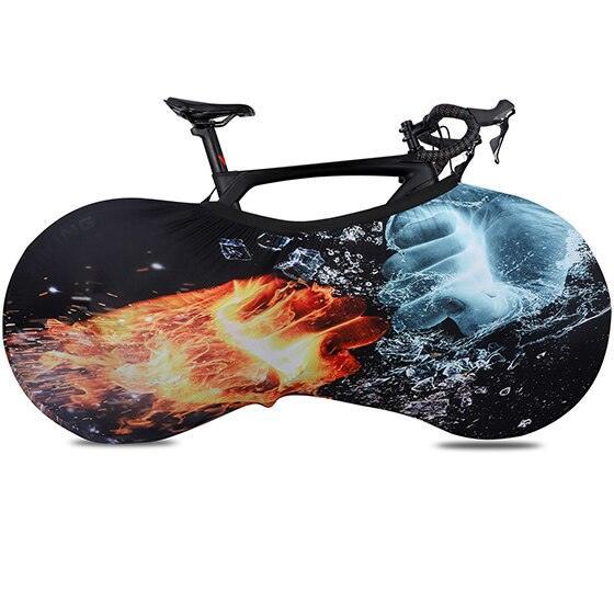 West Biking Indoor Bicycle Cover - High-Stretch Dust-Proof Protector - Keeps Floors Clean for 26" 27.5" 700C MTB &amp; Road Bikes