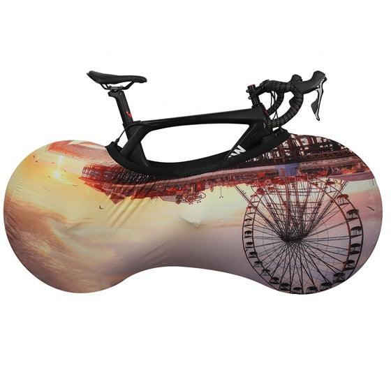 West Biking Indoor Bicycle Cover - High-Stretch Dust-Proof Protector - Keeps Floors Clean for 26" 27.5" 700C MTB &amp; Road Bikes