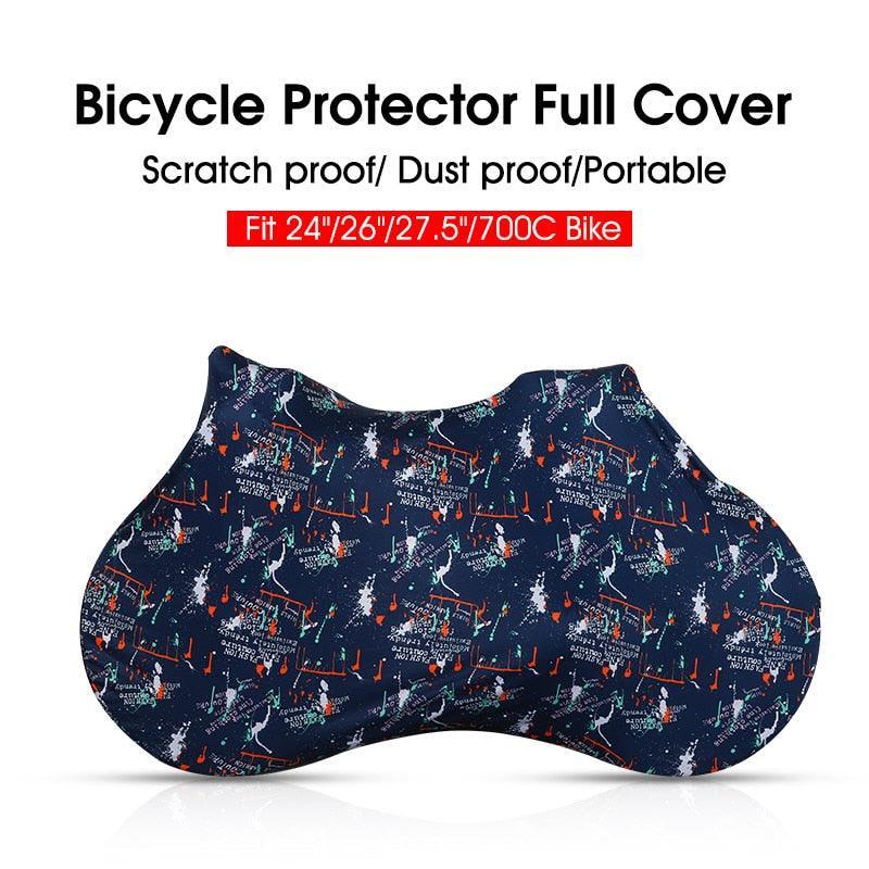 West Biking Indoor Bicycle Cover - High-Stretch Dust-Proof Protector - Keeps Floors Clean for 26" 27.5" 700C MTB &amp; Road Bikes