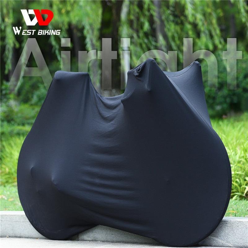 West Biking Indoor Bicycle Cover - High-Stretch Dust-Proof Protector - Keeps Floors Clean for 26" 27.5" 700C MTB &amp; Road Bikes