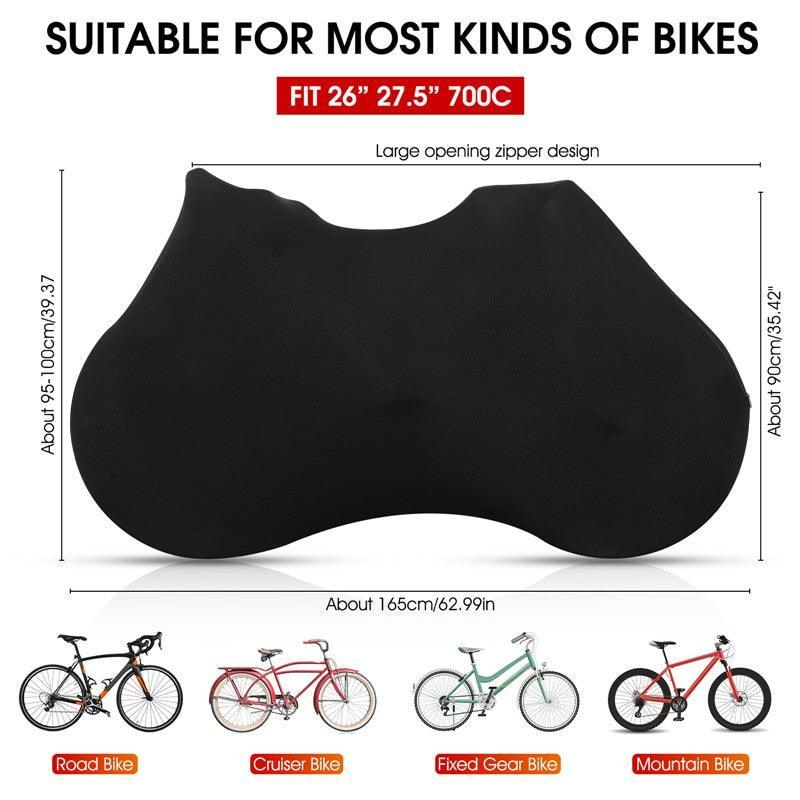 West Biking Indoor Bicycle Cover - High-Stretch Dust-Proof Protector - Keeps Floors Clean for 26" 27.5" 700C MTB &amp; Road Bikes