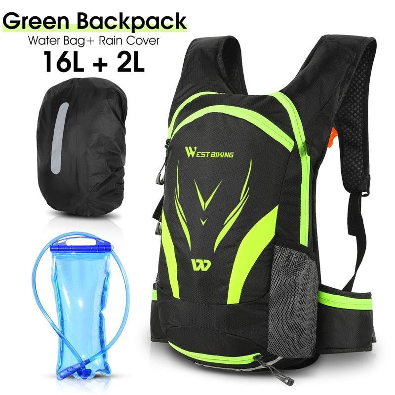 WEST BIKING 10L Ultralight Cycling Backpack - 280g Water-Repellent Nylon Daypack - Foldable &amp; Reflective Design for MTB, Road Bike &amp; Hiking
