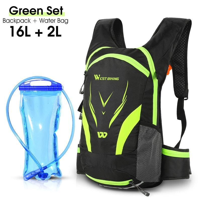 WEST BIKING 10L Ultralight Cycling Backpack - 280g Water-Repellent Nylon Daypack - Foldable &amp; Reflective Design for MTB, Road Bike &amp; Hiking