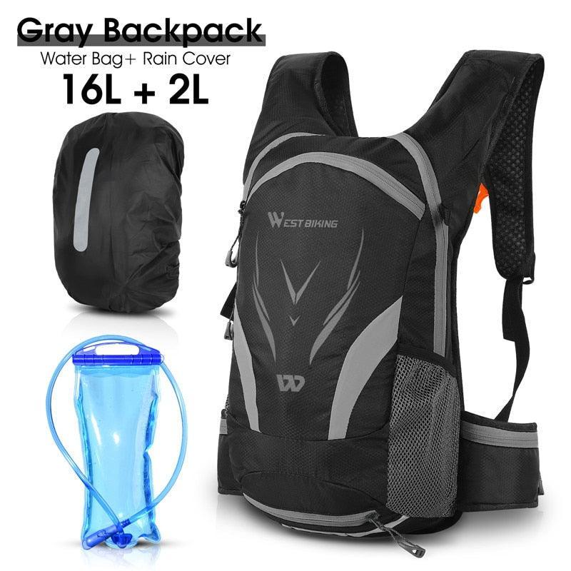 WEST BIKING 10L Ultralight Cycling Backpack - 280g Water-Repellent Nylon Daypack - Foldable &amp; Reflective Design for MTB, Road Bike &amp; Hiking