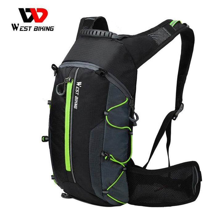 West Biking Professional Cycling Backpack - 10L/16L Large Capacity - Rainproof Nylon Sport Daypack for Hiking, Climbing &amp; Travel