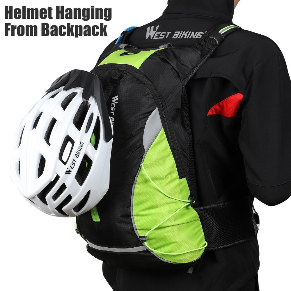 West Biking Professional Cycling Backpack - 10L/16L Large Capacity - Rainproof Nylon Sport Daypack for Hiking, Climbing &amp; Travel