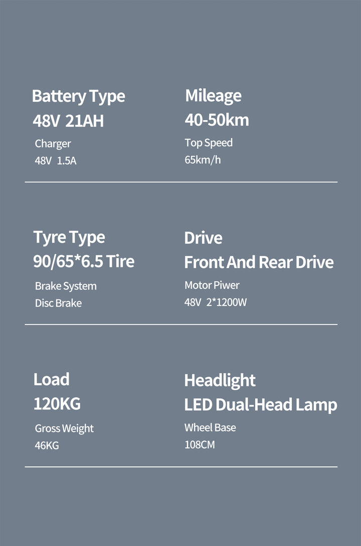 OBARTER X3 Electric Scooter 2*1200W Cross-Country17