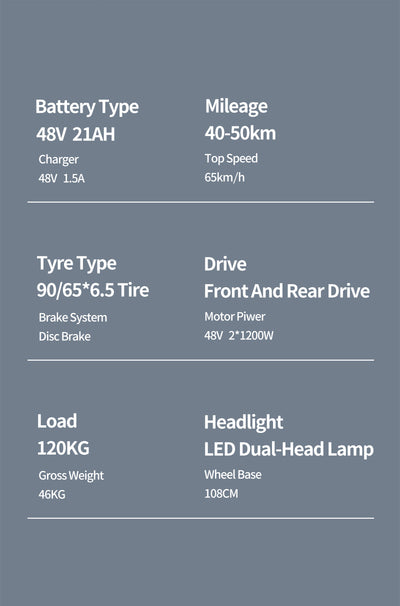 OBARTER X3 Electric Scooter 2*1200W Cross-Country17