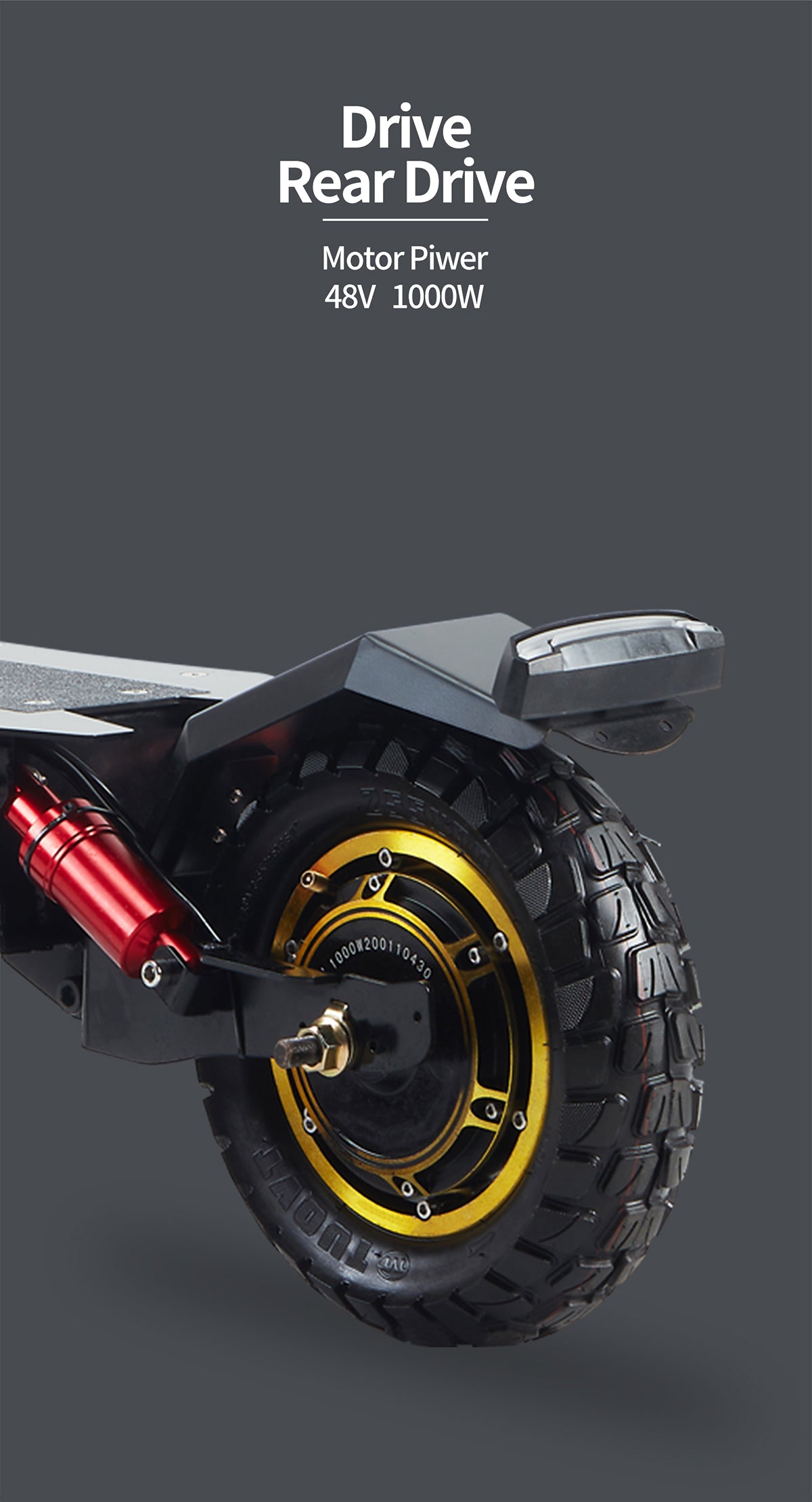 OBARTER X1 1000W 48V Off-Road Electric Scooter OBARTER