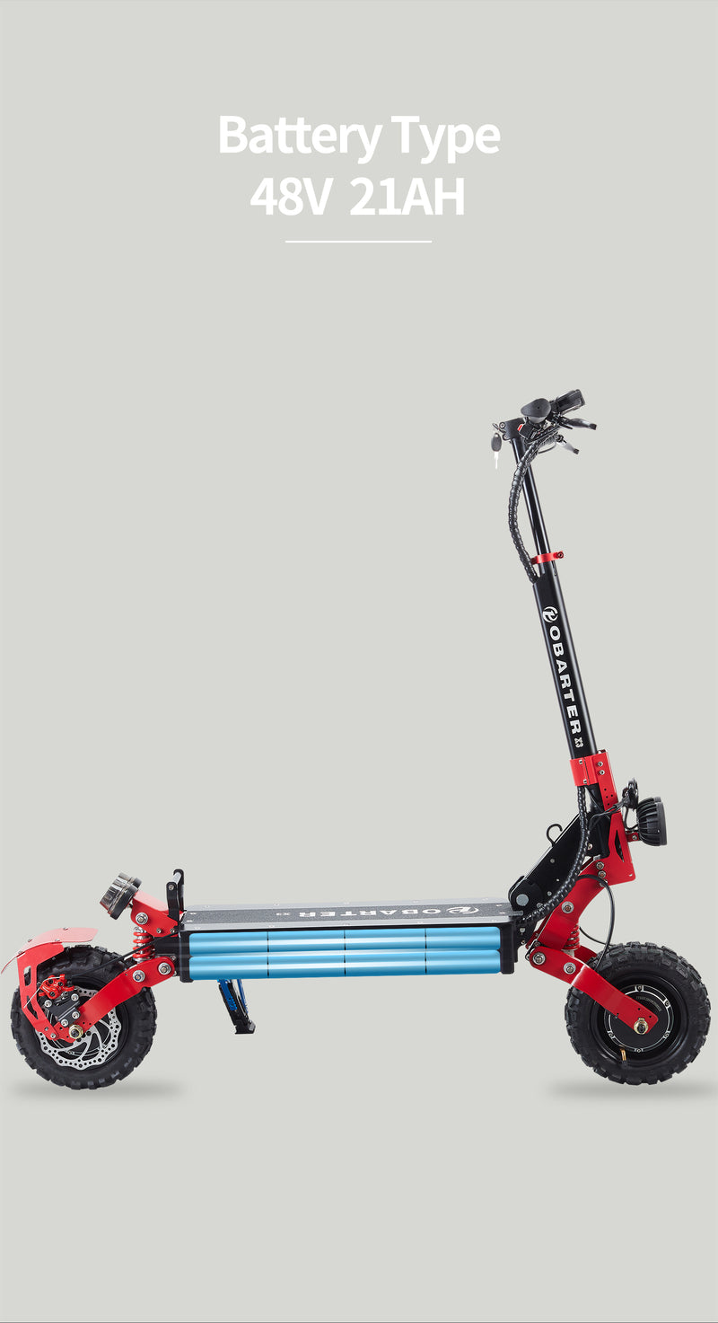 Bild in Galerie-Viewer laden, OBARTER X3 Electric Scooter 2*1200W Cross-Country8
