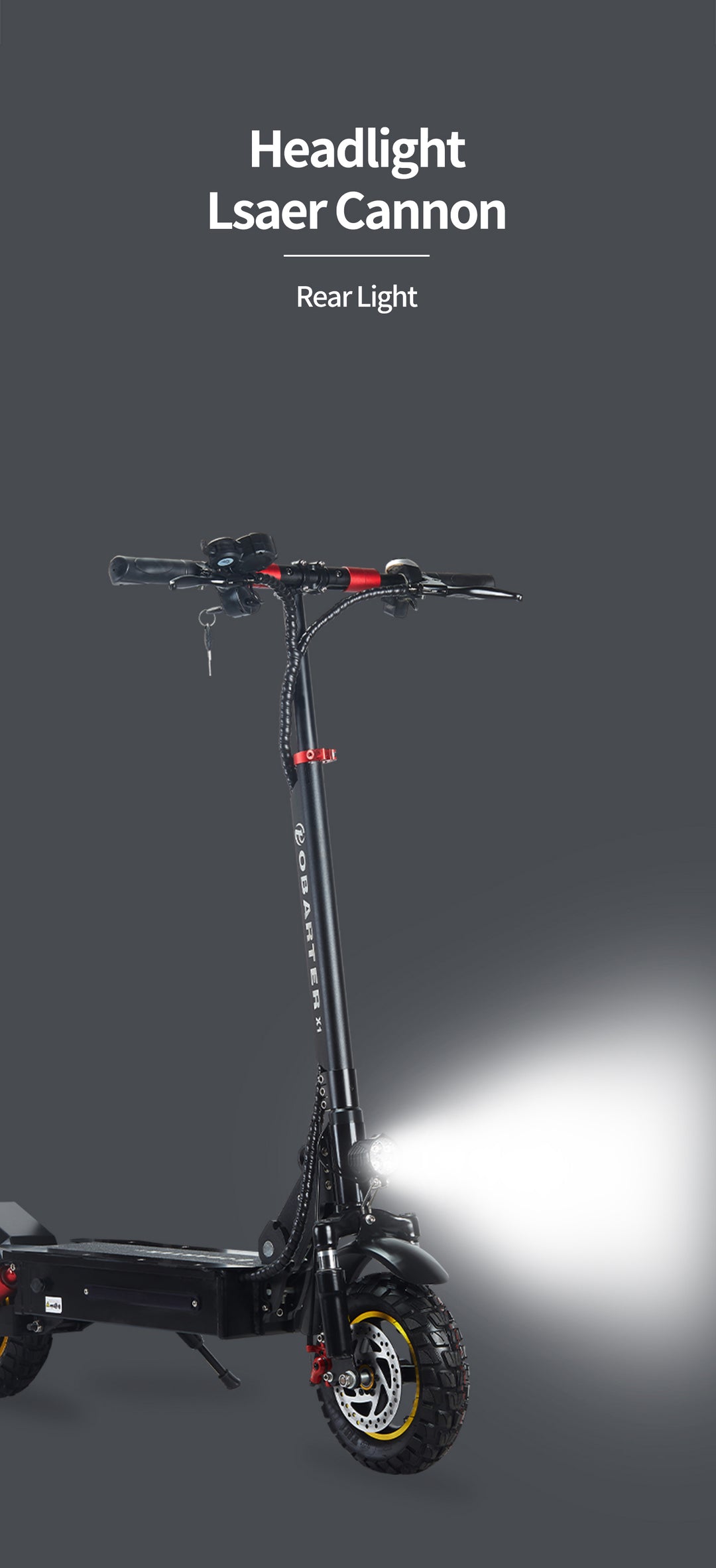 OBARTER X1 1000W 48V Off-Road Electric Scooter OBARTER