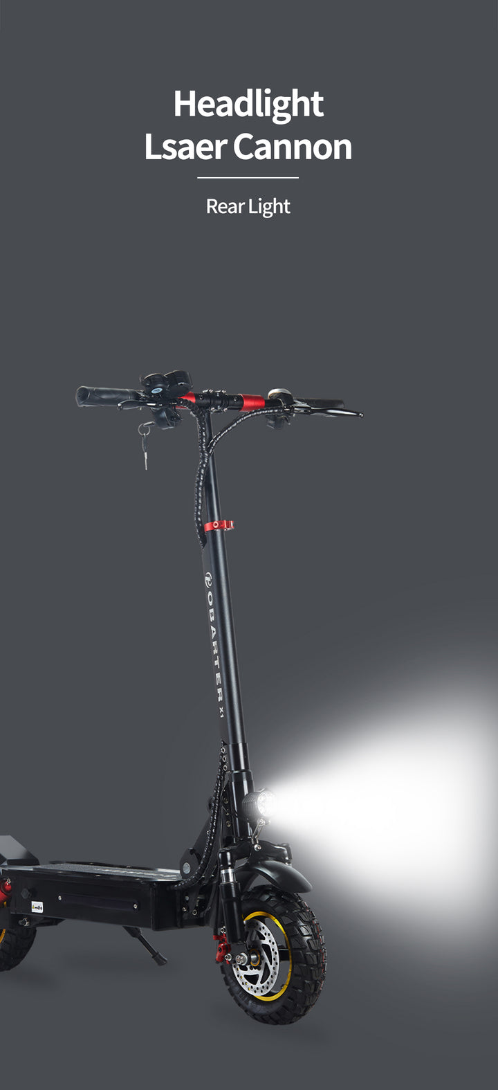 OBARTER X1 1000W 48V Off-Road Electric Scooter OBARTER