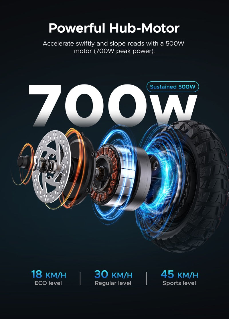 48V 500W foldable electric scooter with seat ENGINE S63