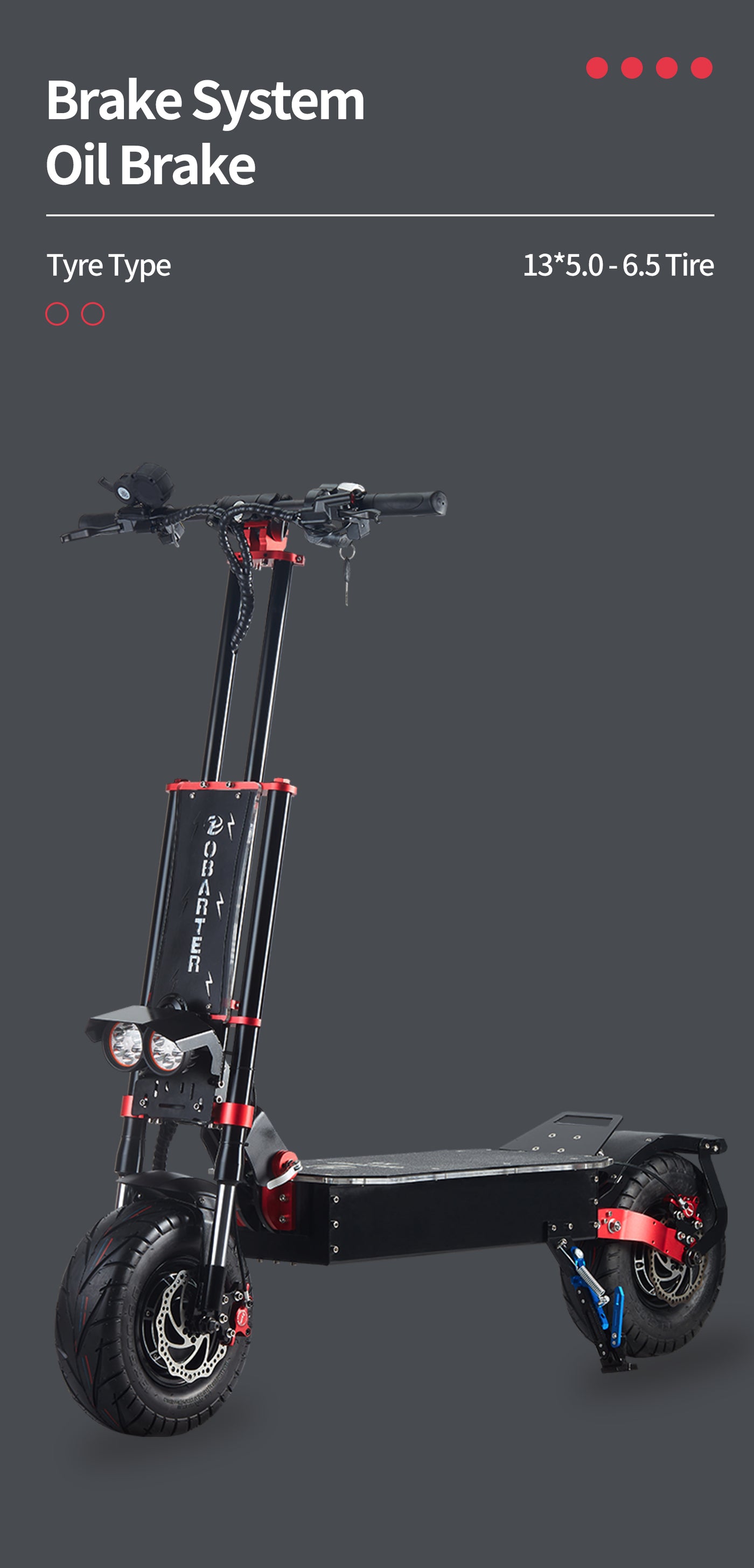 OBARTER X5 2*2800W Off-Road Electric Scooter OBARTER