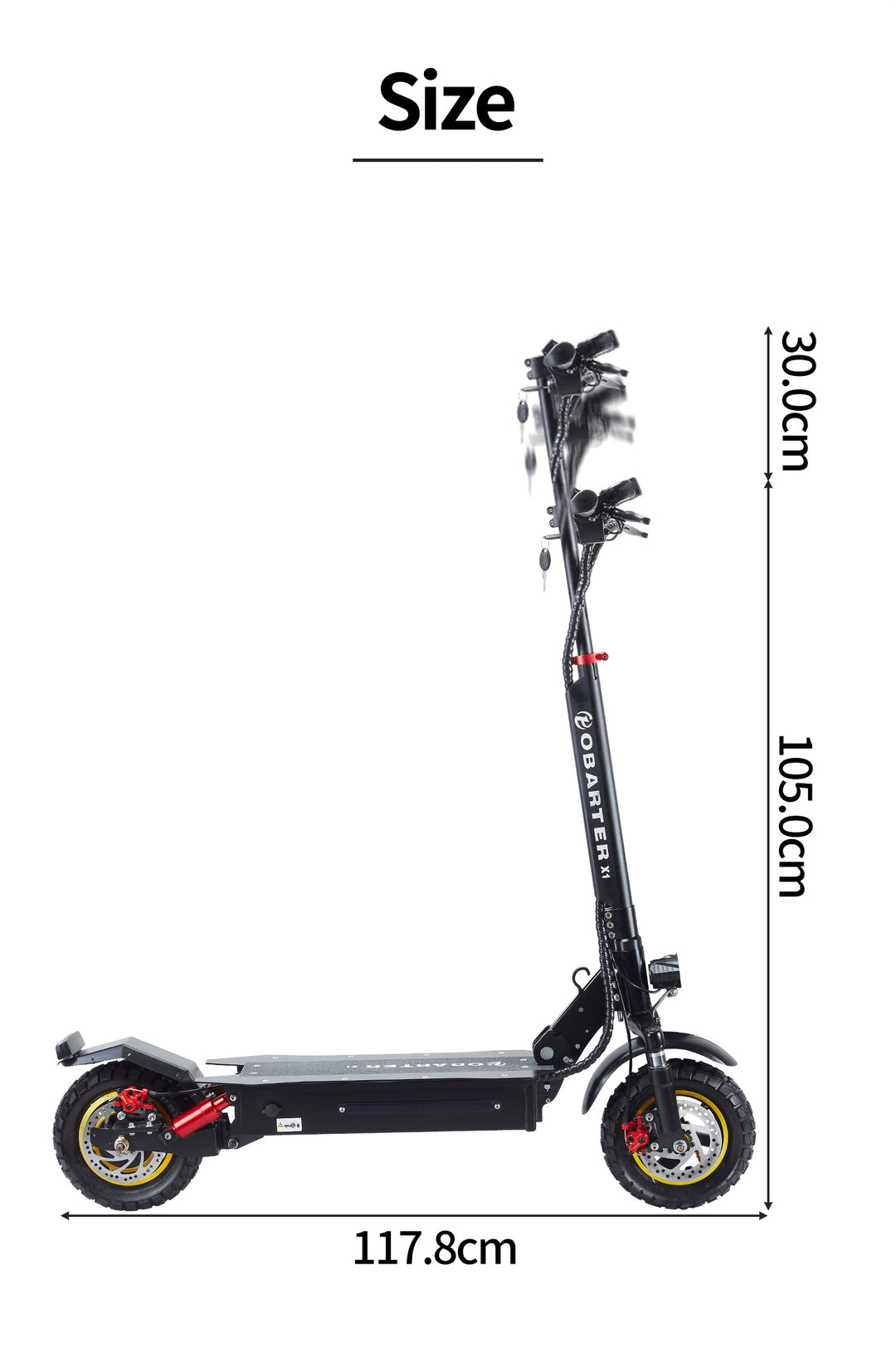 OBARTER X1 1000W 48V Off-Road Electric Scooter OBARTER