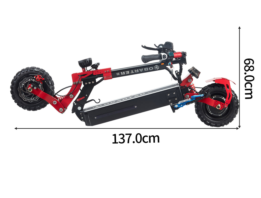 OBARTER X3 Electric Scooter 2*1200W Cross-Country12