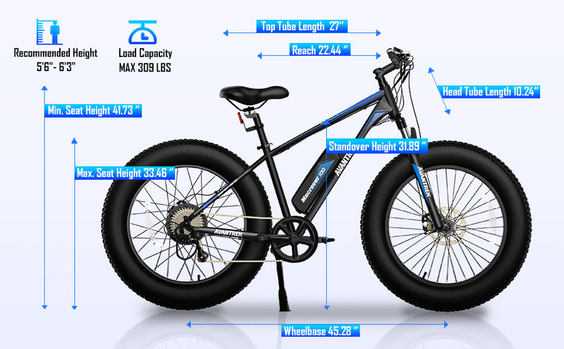 Carregue a imagem no visualizador da Galeria, Macrover Mountain Electric Bicycle with 500W Motor and Fat Tires17
