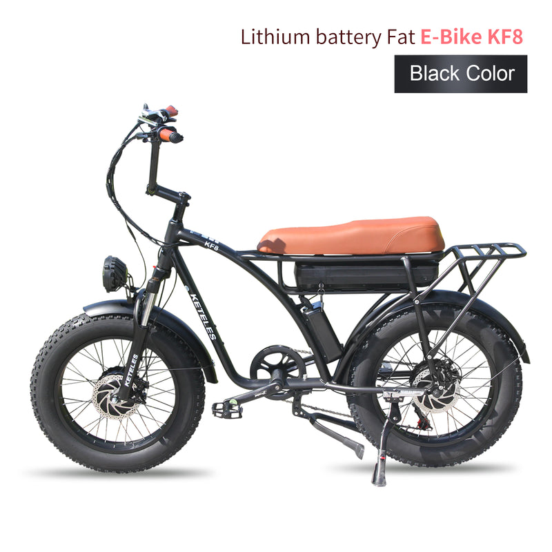 Carregue a imagem no visualizador da Galeria, KETELES KF8 e-Bike with 48V Front and Rear Dual Motor 2000W and Fat Tires1
