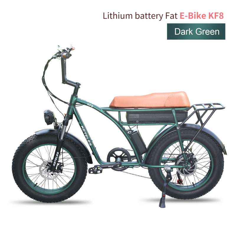 Carregue a imagem no visualizador da Galeria, KETELES KF8 e-Bike with 48V Front and Rear Dual Motor 2000W and Fat Tires4
