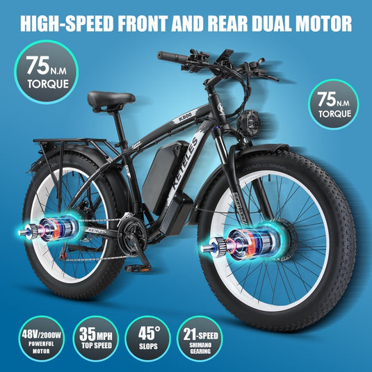 KETELES K800 48V 2000W new look fat tire e-Bike for sale13