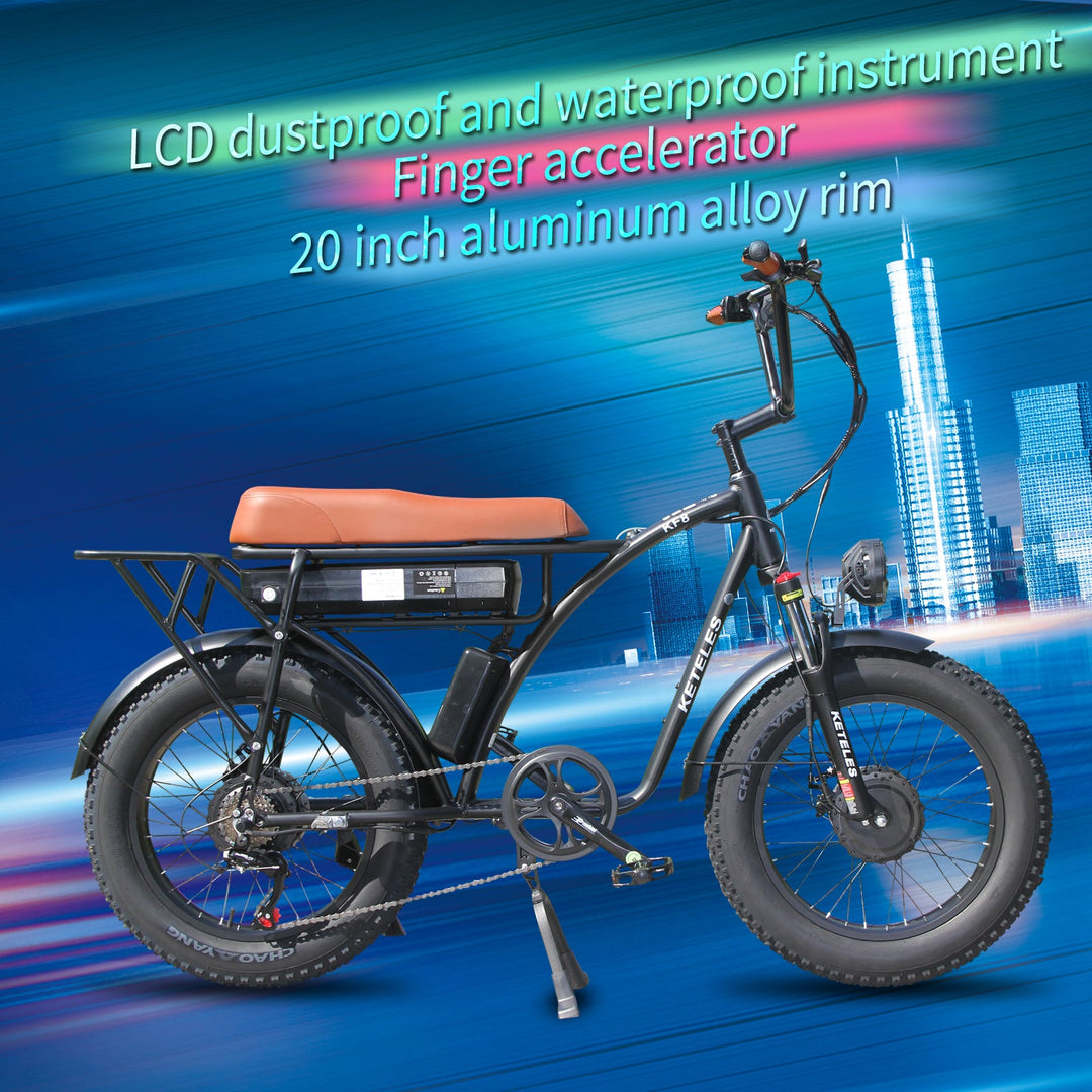 KETELES KF8 Electric Bike with 48V 1000W motor and Fat Tires5