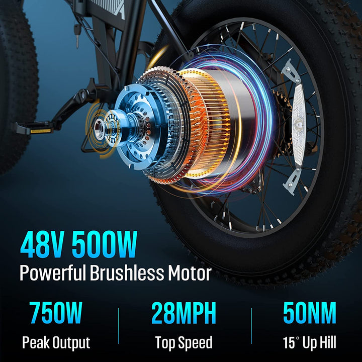 Macrover IPX200 500W Folding Electric Bicycle Macmission