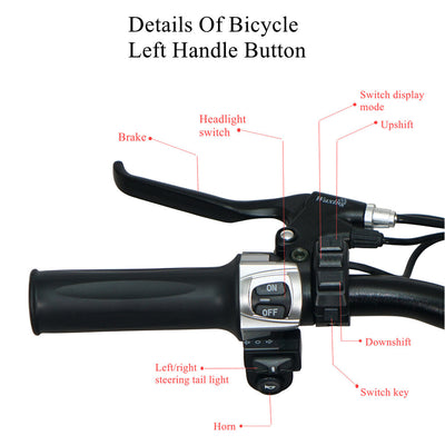 CMACEWHEEL GW20 48V 750W 15AH Hydraulic Oil Brakes Fat Tire Electric Bike CMACEWHEEL