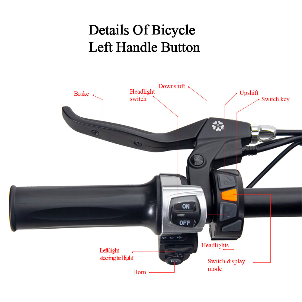 CMACEWHEEL RX20 48V 750W 15AH Hydraulic Oil Brakes Fat Tire Electric Bike CMACEWHEEL