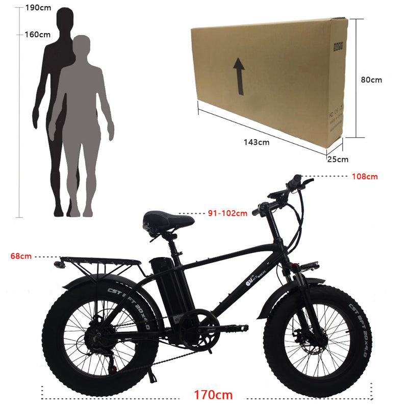 Load image into Gallery viewer, CMACEWHEEL T20 Electric Bike with 750W motor and 15AH battery featuring durable tires2
