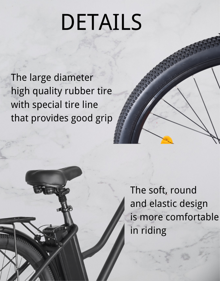 EBIKESZ BK1 Electric Bicycle, 350W Motor,36V 10AH Removable Battery EBIKESZ