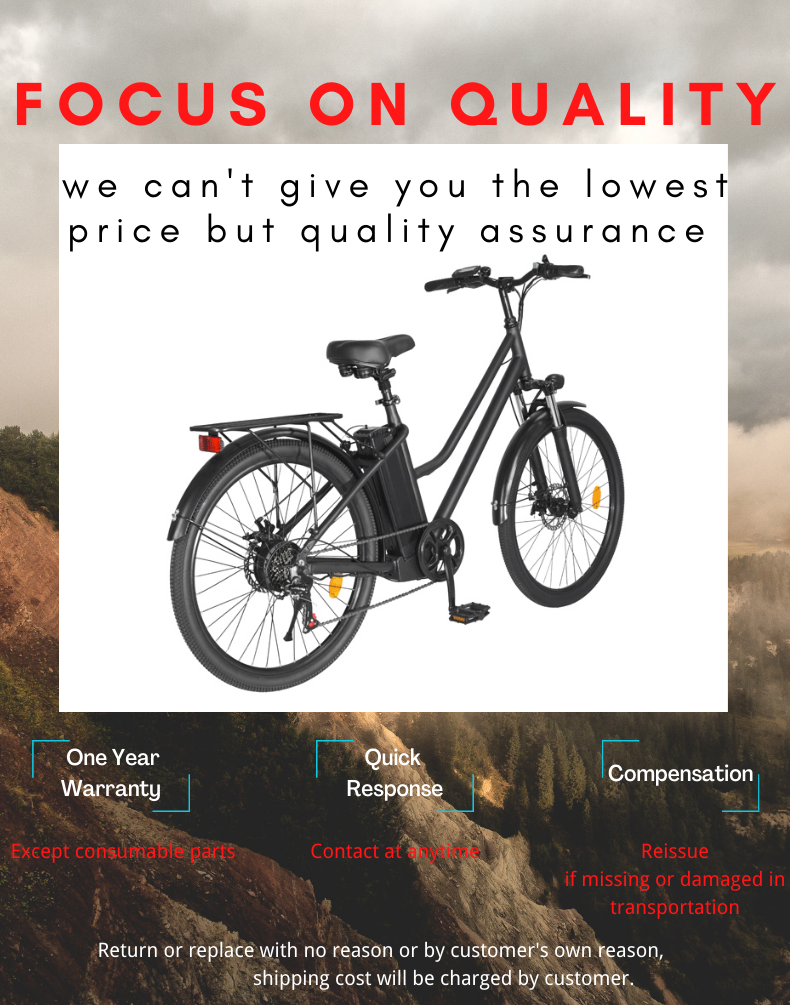 EBIKESZ BK1 Electric Bicycle, 350W Motor,36V 10AH Removable Battery EBIKESZ