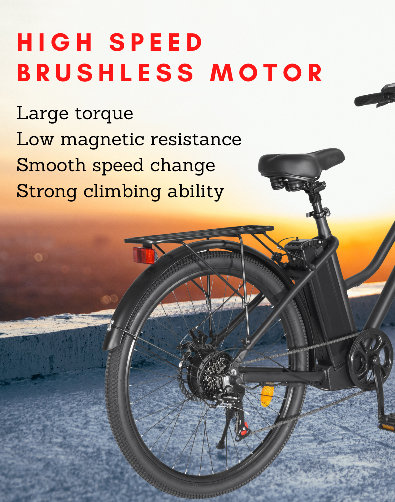 EBIKESZ BK1 Electric Bicycle, 350W Motor,36V 10AH Removable Battery EBIKESZ