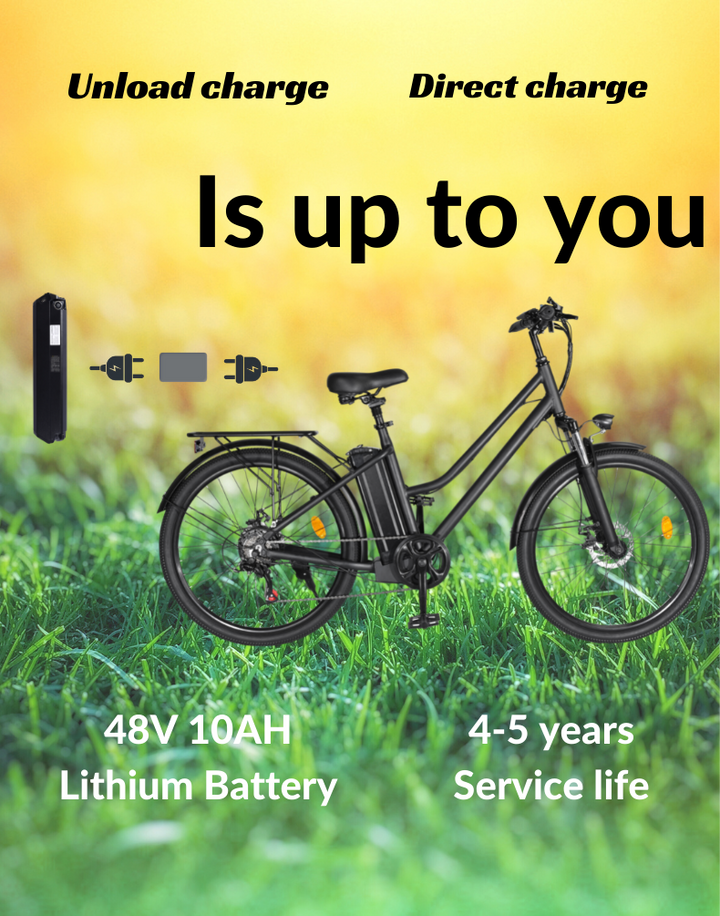 EBIKESZ BK1 Electric Bicycle, 350W Motor,36V 10AH Removable Battery EBIKESZ