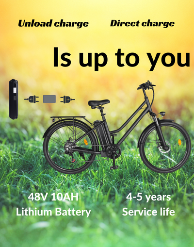 EBIKESZ BK1 Electric Bicycle, 350W Motor,36V 10AH Removable Battery EBIKESZ
