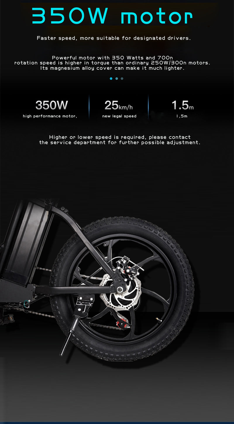 EBIKESZ BK6 Electric Bicycle, 350W Motor,36V 10AH Folding EBIKE EBIKESZ